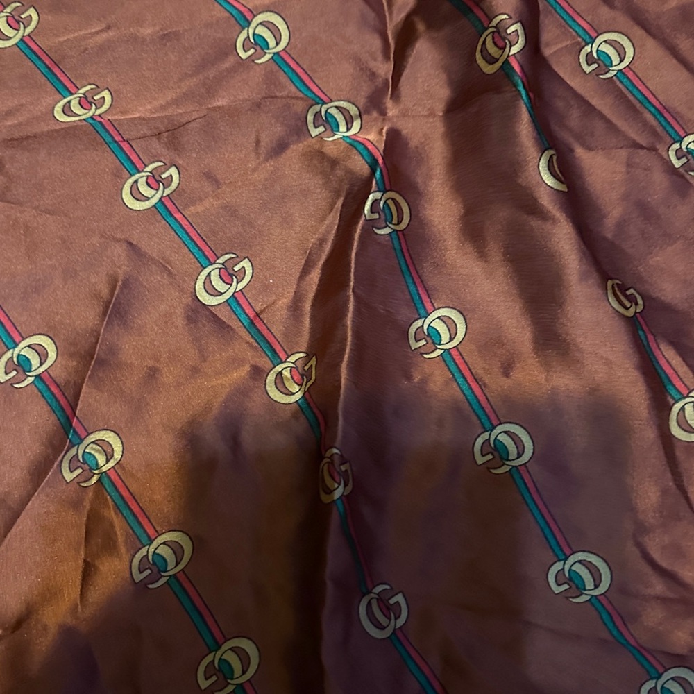 Designer Brown Patterned Scarf